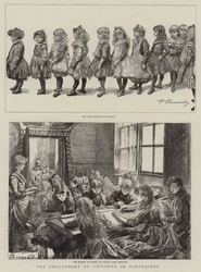 Het werk van kinderen in pantomimes